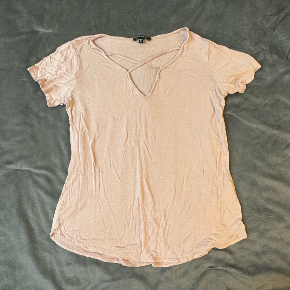 Dynamite Light Beige Short Sleeve Tee

#1186